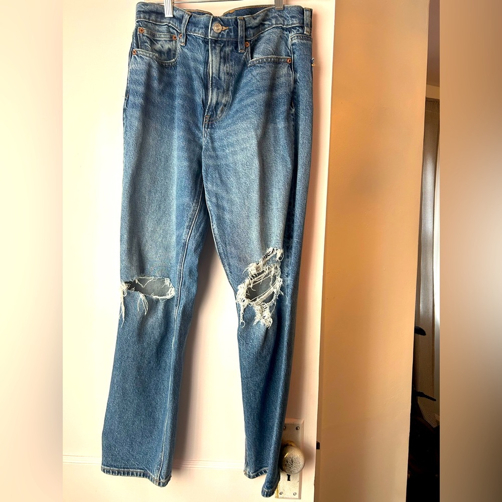 American Eagle High Rise Ankle Straight Straight